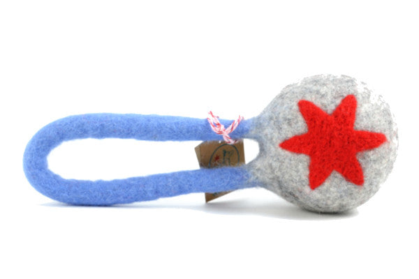 Felted Wool Ball with Handle